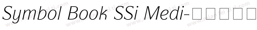Symbol Book SSi Medi字体转换